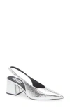 Steve Madden Faryn Slingback Pump In Silver