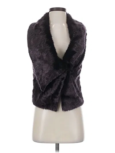 Pre-owned Steve Madden Faux Fur Vest In Gray