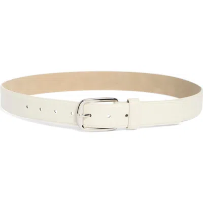Steve Madden Faux Leather Belt In Neutral