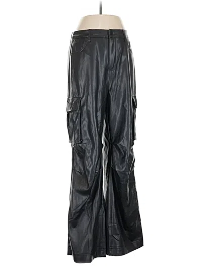 Pre-owned Steve Madden Faux Leather Pants In Black