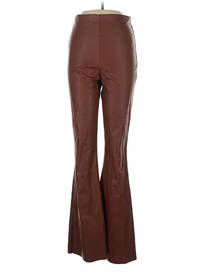 Pre-owned Steve Madden Faux Leather Pants In Brown