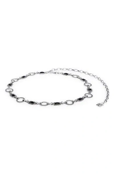 Steve Madden Faux Stone Embellished Chain Belt In Multi
