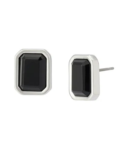 Steve Madden Faux Stone Gem Stud Earrings