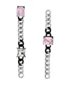 Steve Madden Faux Stone Punk Romance Stone Linear Earrings