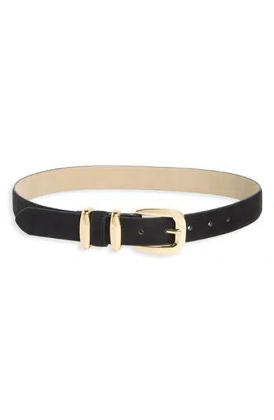 Steve Madden Faux Suede Keeper Belt In Pattern