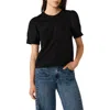 Steve Madden Faux Suede T-shirt In Black