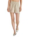 Steve Madden Women's Faux The Record Leather Shorts In Bone