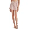 Steve Madden Faux The Record Faux Leather Shorts In Rose Taupe
