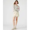 Steve Madden Women's Faux The Record Leather Shorts In Beige
