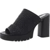Steve Madden Fayth Womens Leather Slip-on Mule Sandals