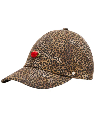 Steve Madden Final Rose Leopard Baseball Cap In Multi