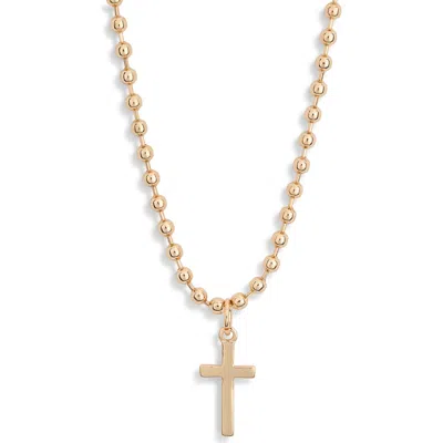 Steve Madden Fine Cross Pendant Necklace