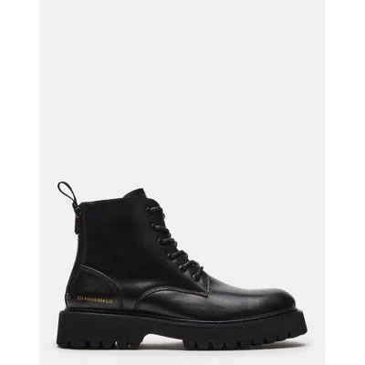 Steve Madden Fintan Olive Nubuck In Black