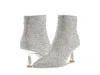 Steve Madden Flashee Flas06s1 Boots Women's Silver Rhinestone Jobb1874 In Silver