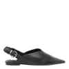 Steve Madden Pointed Toe Flats In Black