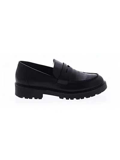 Pre-owned Steve Madden Flats In Black