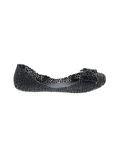 Pre-owned Steve Madden Flats In Black