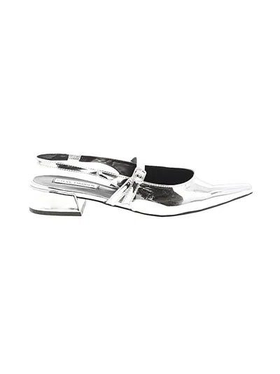Pre-owned Steve Madden Flats In Silver