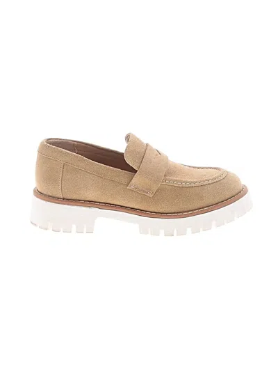 Pre-owned Steve Madden Flats In Tan