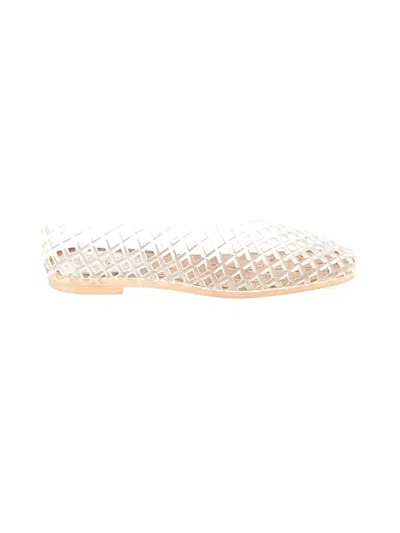 Pre-owned Steve Madden Flats In White