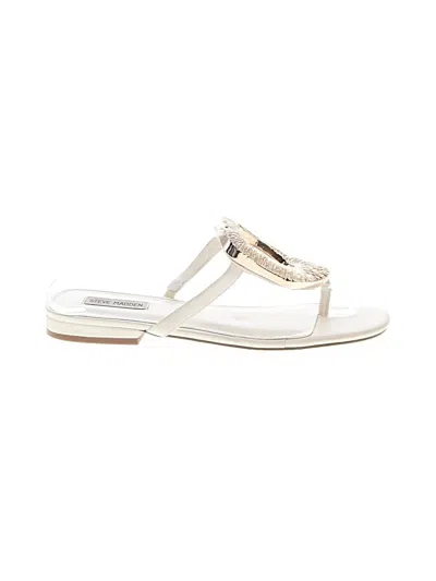 Pre-owned Steve Madden Flip Flops In Ivory