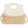 Steve Madden Foldover Raffia Handbag