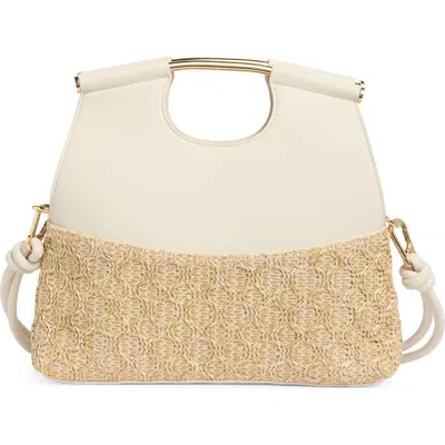Steve Madden Foldover Raffia Handbag