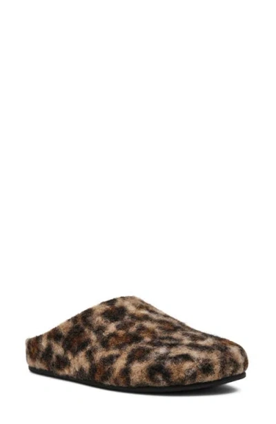 Steve Madden Fond Faux Fur Mule In Animal Print