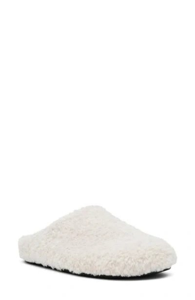 Steve Madden Fond Faux Fur Mule In White