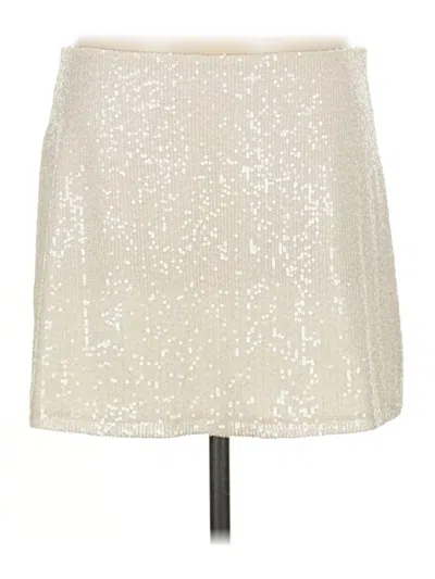 Pre-owned Steve Madden Formal Skirt In Silver