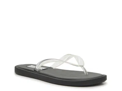 Steve Madden Frankey Flip Flop In Transparent