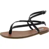 Steve Madden Frannie Womens Adjustable Ankle Strap In Black