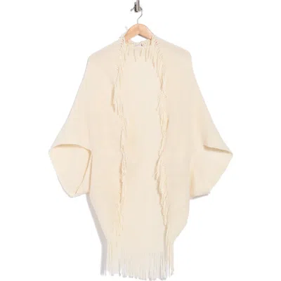 Steve Madden Fringe Swim Cover-up Topper In Off White