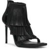 Steve Madden Fringzy Stiletto Sandal In Black