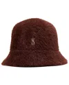 Steve Madden Fuzzy Bucket Hat In Brown