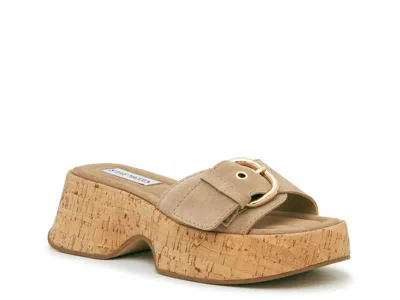Steve Madden Gaia Platform Sandal In Brown