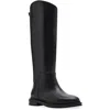 Steve Madden Gaige Womens Solid Leather Knee-high Boots In Black