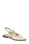 Steve Madden Galanti Slingback Flat In Nude