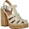 Steve Madden Gallery Womens Caged Leather Block Heel In Multi