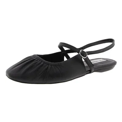 Steve Madden Garson Womens Slip On Closed Toe Slingback Sandals In Black
