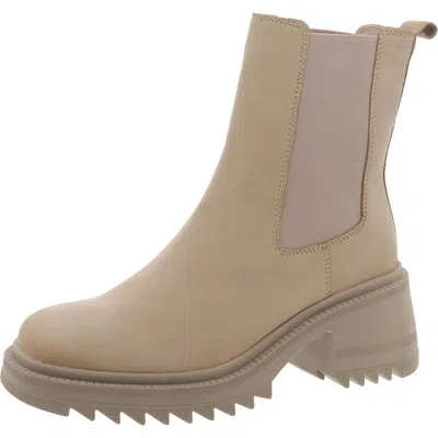 Steve Madden Garth Womens Leather Block Heel Chelsea Boots In Multi