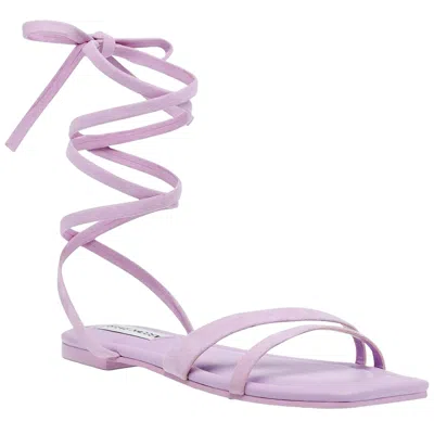 Steve Madden Garvan Sandal Lilac Suede Garv02s1-544 Women's In Purple