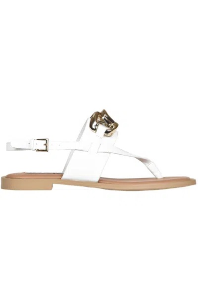 Steve Madden Genie Thong Sandals In White