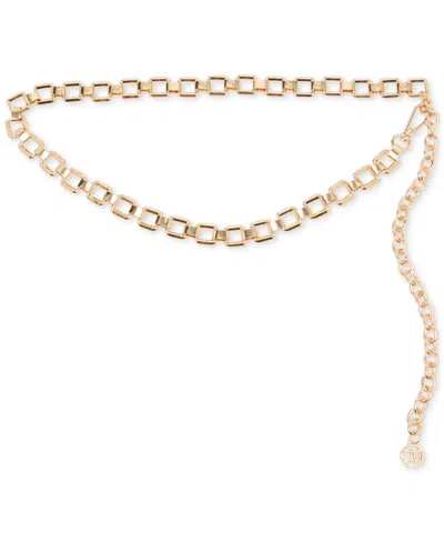 Steve Madden Geometric Chain Belt In Gold