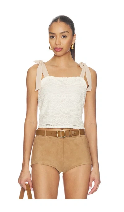 Steve Madden Georgianna Top In White