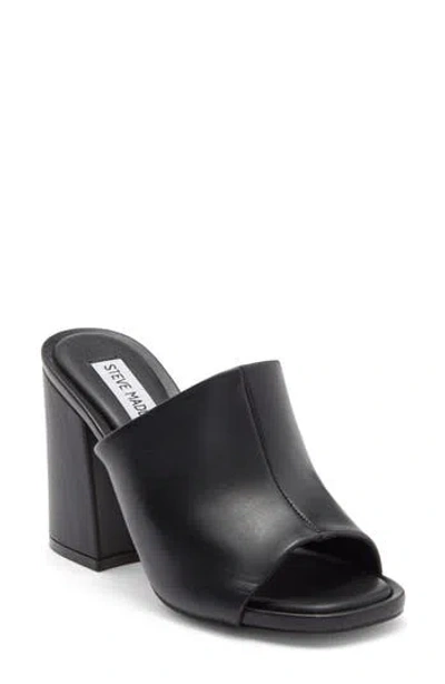 Steve Madden Giavana Block Heel Slide Sandal In Black
