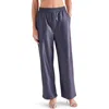 Steve Madden Gilda Wide Leg Faux Leather Pants In Marine