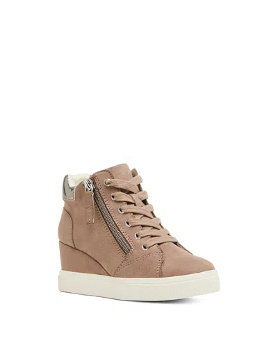 Steve Madden Kids' Jatomic Wedge High Top Sneaker In Animal Print