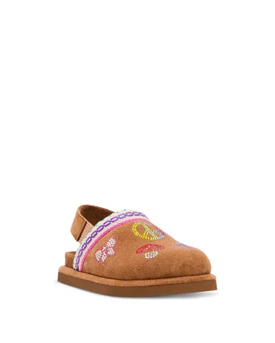 Steve Madden Kids' Girls' Chip Embellished Mules Toddler In Brown