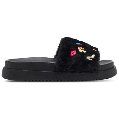 Steve Madden Kids' Girls Jdumbo-r Slipper In Black